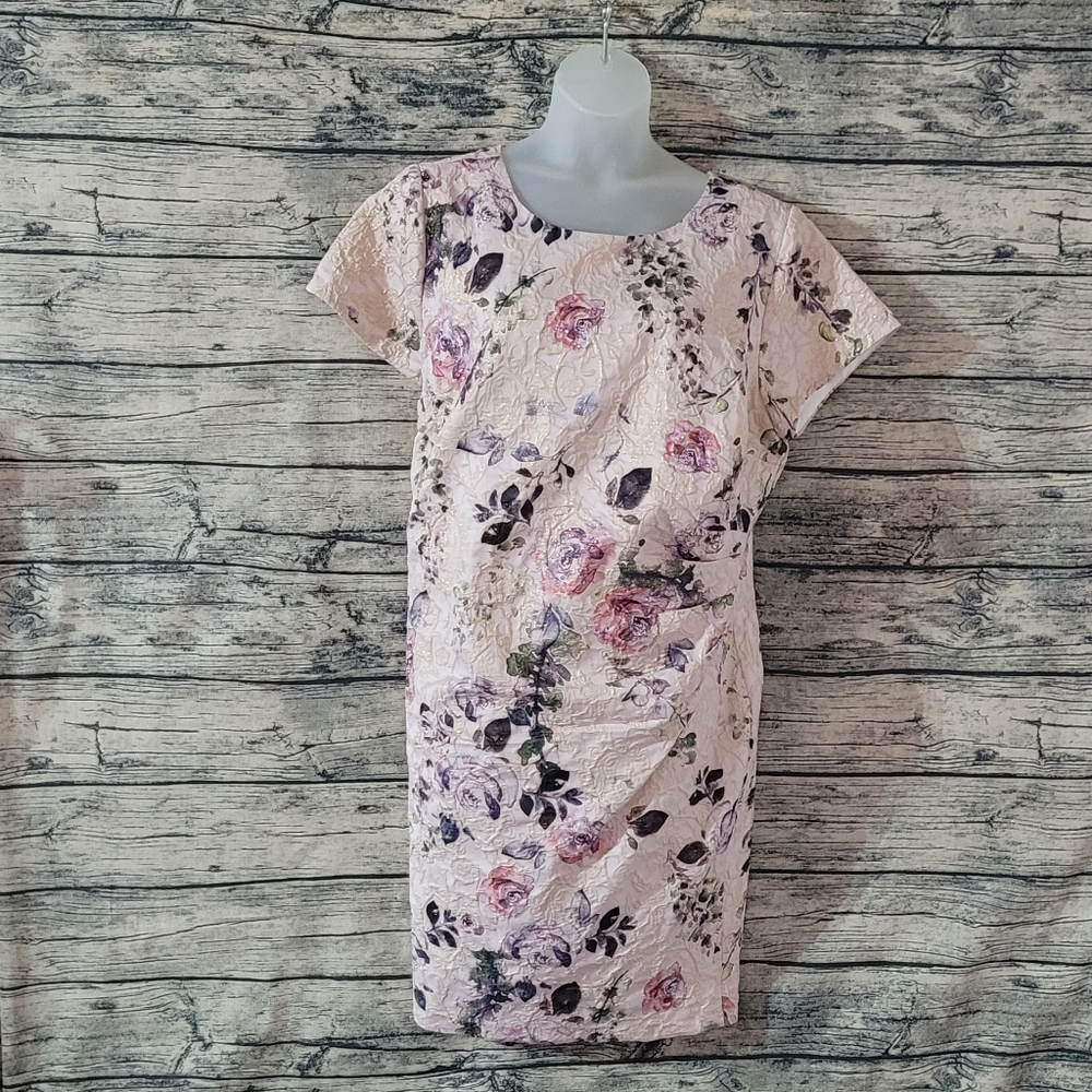 Midnight Velvet Floral Lavender Sparkle Dress